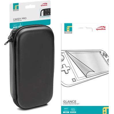 Tasche + 3x Display-Folie für Nintendo Switch Lite