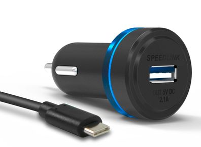 Speedlink KFZ Lader 2,4A USB Ladegerät LadeAdapter für Nintendo Switch / Lite