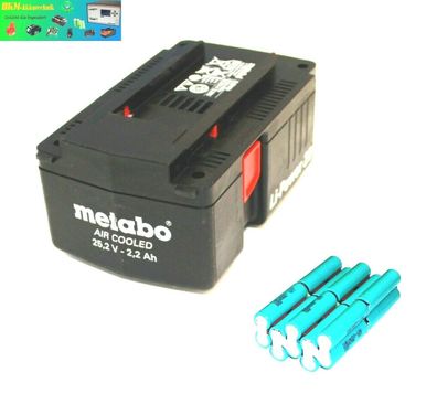 Zellentausch für Metabo Akku 25,2 V Li -Power -- 6.25489 mit 4.0 Ah
