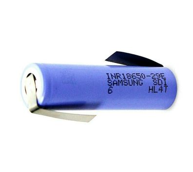 Samsung SDI INR 18650-29E 3,6 V 2800 mAh mit Lötfahne Z