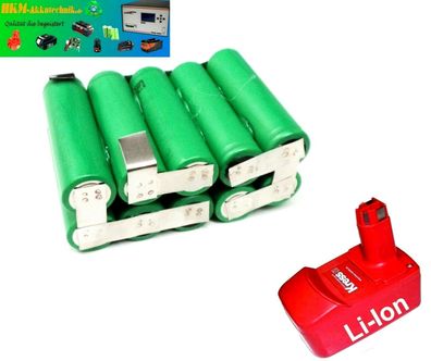 Tauschpack für KRESS Akku 18 V -2,2 Li-Ion mit 5,8 Ah 5800 mAh