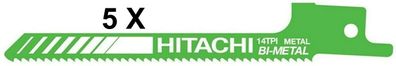 5 x Hitachi – 752015 Blätter Säbelsägeblatt rm11b für Metall 100 x 8 x 0,9 mm