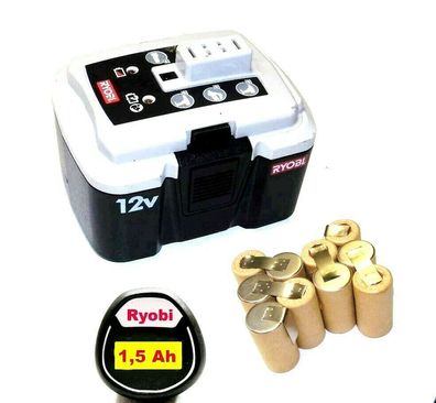 Tauschpack für Original Ryobi Akku 12 V BPN-1213 > 1217 mit 2 Ah HP-2000