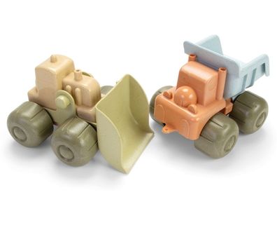 Dantoy Bio Handbagger und LKW KinderSpielzeug aus BioKunststoff Sandkasten