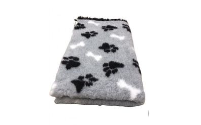 Vet Bed Hundedecke Hundebett Schlafplatz 100 x 75 cm grau weiß schwarz