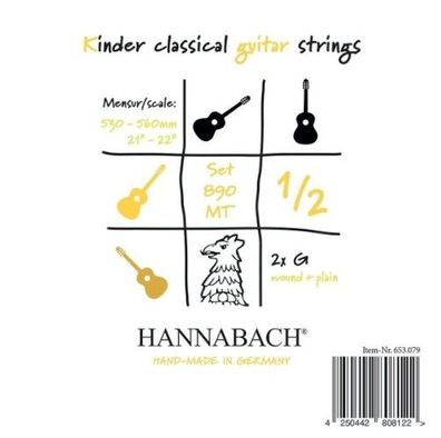 Hannabach 890MT-1/2 - medium - Nylonsaiten für 1/2-Gitarre