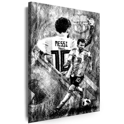 Bilder Leinwand Lionel Messi Sport Fußball l Wandbilder XXL 7
