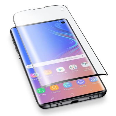 Cellularline Samsung Galaxy S10+ gebogene Handy Displayfolie 100% Schutz NEU