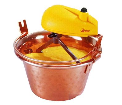 Ardes - Rührschüssel Kupfer + elektrischer Rühraufsatz Polenta Schüssel 26 cm * A