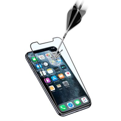 Cellularline Apple iPhone XS Max/ 11 Pro Max Panzer Schutzglas 100% Glas Schwarz