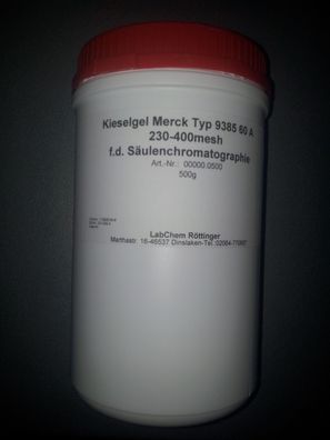 Kieselgel Merck Typ 9385 230-400 mesh 60Å für die Säulenchromatographie 500g
