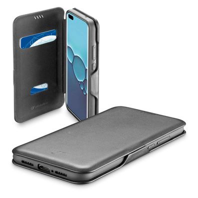 Cellularline Schutz Tasche für Huawei P40 Pro Schwarz, Book Case, Fach Magnet