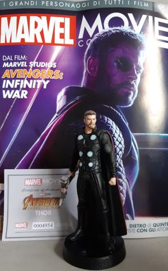 MARVEL MOVIE Collection #28 Thor Figurine (Avengers: Infinity War) Eaglemoss englisch