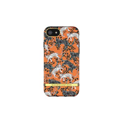 Richmond & Finch Orange Leopard für Apple iPhone 6/6s/7/8/ SE 2G - Orange