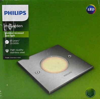 Philips 1735647P0 A + +, myGarden LED Spot Crust, 270 lm, 3 W, Integriert