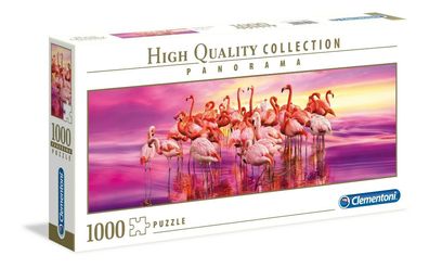 Clementoni 39427 Flamingo Dance Puzzle 1000 Teile Panorama High Quality Neu