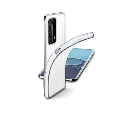Cellularline Huawei P40 Pro Fine Weiche Handy Hülle aus Kunststoff Tasche Klar