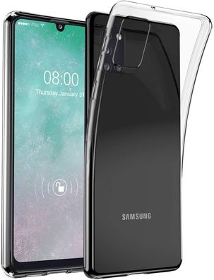 Wisam® Schutzhülle für Samsung Galaxy A31 Silikon Clear Case Transparent