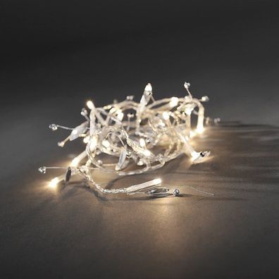 LED Deko Lichterkette Glasperlen 20er warmweiß innen 1,8m Konstsmide 3180-103