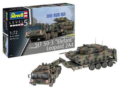 Revell SLT 50-3 Elefant + Leopard 2A4 in 1:72 Revell 03311 Bausatz