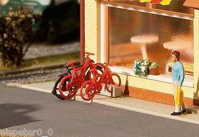 8 Fahrräder, Faller Modell Bausatz Miniaturwelten H0 (1:87), Art. 180901