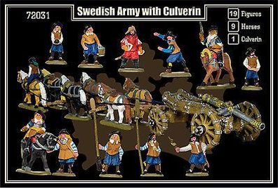 Swedish Army with Culverin, Mars Figuren 1:72, Art. 72031, Neu, OVP