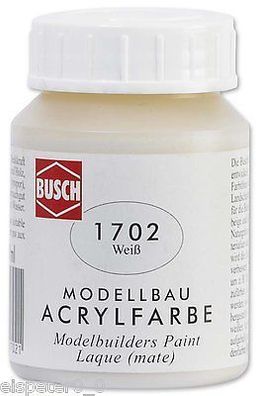 Busch 1702, Mattlack weiß Modellwelten Modellbau Acrylfarbe