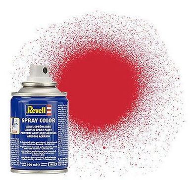 Revell Spray Color Farbe 100 ml, 34330 feuerrot seidenmatt