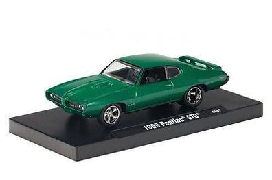 1969 Pontiac GTO, grün, M2 Machines, Drivers,1:64, OVP, Neu