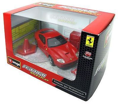 Ferrari 550 Maranello 1996, Bburago Race and Play Diorama 1:43, Neu, OVP