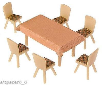 Faller Figuren H0, 4 Tische + 24 Stühle, Miniaturwelten 1:87, Art. 180442, OVP