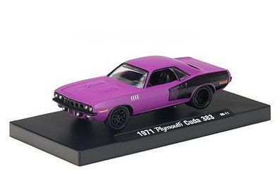 1971 Plymouth Cuda 383, lila, M2 Machines, Drivers, 1:64, OVP