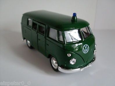 VW T1 Bus Polizei, Welly Auto Modell ca.1:38, Neu, OVP