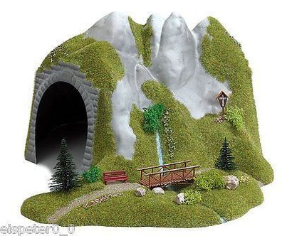 Busch 3016, Tunnel mit Bach und Holzsteg, H0 Modellwelten Bausatz 1:87
