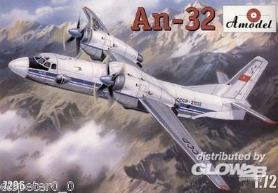 Antonov AN-32, Amodel Flugzeug Bausatz 1:72, AMO7296, Neu, OVP