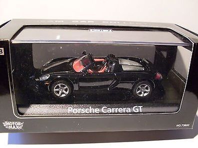 Porsche Carrera GT + Vitrine, Motor Max,1:43, OVP, Neu