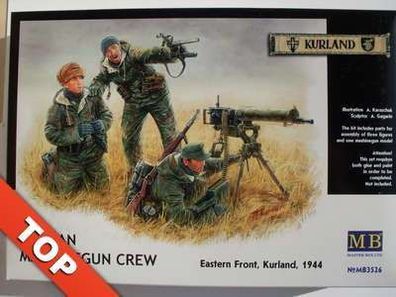 WWII Deutsche MG Crew Ostfront Master Box Figuren 1:35, Art. Nr. MB3526