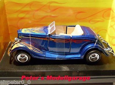 1934 Ford Coupe, blau, Hot Rod Adventures, Motor Max 1:24