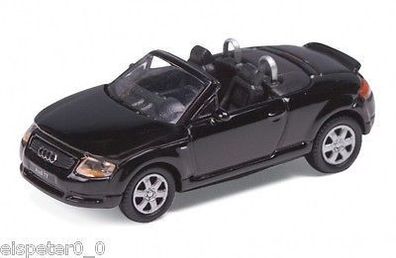 Audi TT Roadster schwarz, Welly Auto Modell 1:87 ( H0 ), Neu, OVP