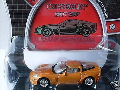 Chevrolet Z06 (2007) orange, Yat Ming Auto 1:64, Neu, OVP