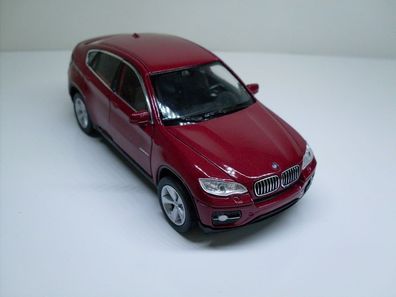 BMW X6 rot, Welly Auto Modell ca. 1:35-1:38, Neu, OVP