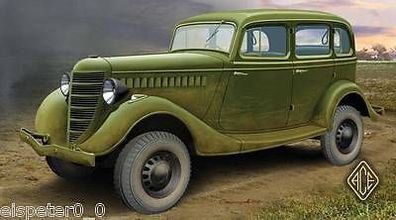 WWII GAZ-61-73 4x4 Staff Car, ACE Auto Modell Bausatz 1:72, ACE72213