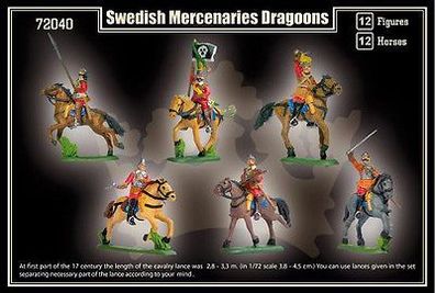 Swedish Mercenaries Dragoons, 30 jähriger Krieg, Mars Figuren 1:72, Art. 72040