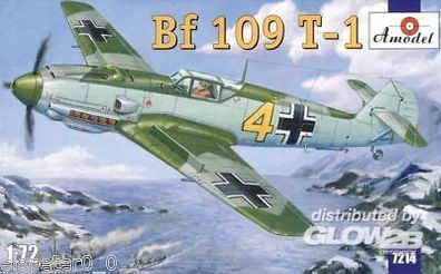 Messerschmitt Bf 109 T-1, Amodel Flugzeug Modellbausatz 1:72, AMO7214