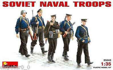 Sowjetische Marinetruppe, MiniArt Figuren Modell Bausatz 1:35, 35043, Neu