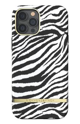 Richmond & Finch Zebra für Apple iPhone 12 Pro Max - Schwarz