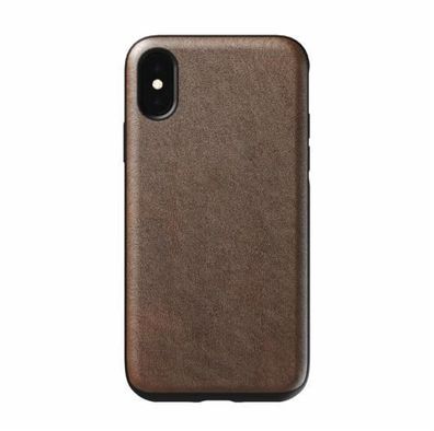 Nomad Case Leather Rugged für Apple iPhone X / Xs - Rustic Brown (Braun)