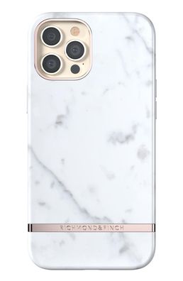 Richmond & Finch White Marble für Apple iPhone 12 Pro Max - Weiss