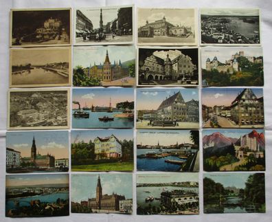 124522/ 100 Ansichtskarten Ortschaften Edersee, Sitzendorf, Bad Lausick usw.