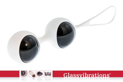 Glassvibrations Intensiv Kugeln schwarz/ weiß Schwangerschaftsgymnastik Beckenboden